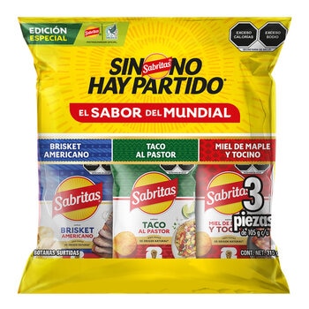 Sabritas Variedad Mundial 3/105 g