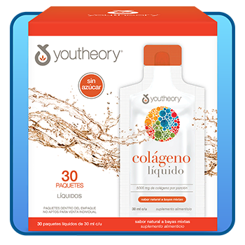 Colágeno Líquido 5,000 mg Sabor Bayas Mixtas 30 Paquetes