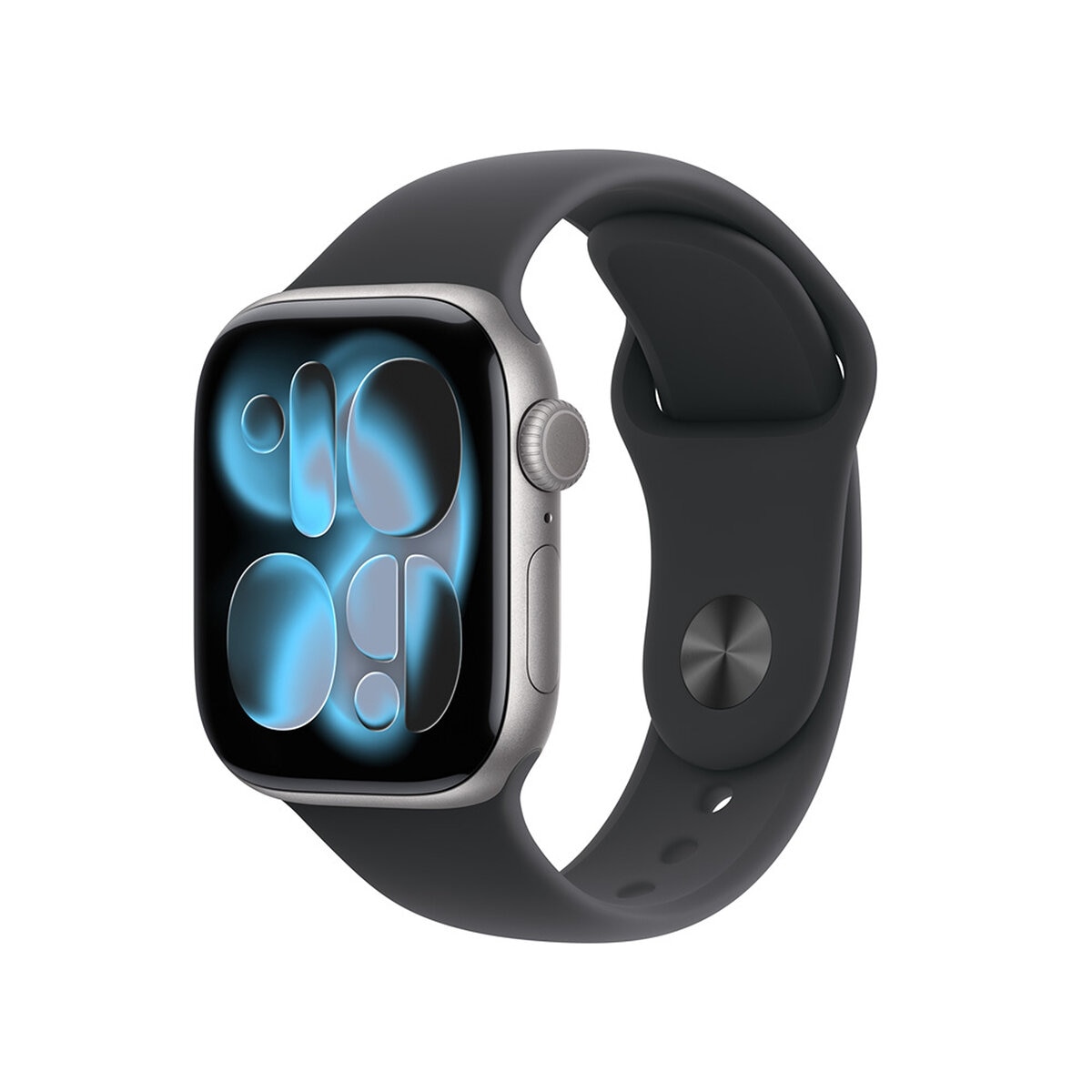 Apple Watch Series 11 (GPS) 42mm Aluminio Gris Espacial + Correa Deportiva Negra - Talla S/M