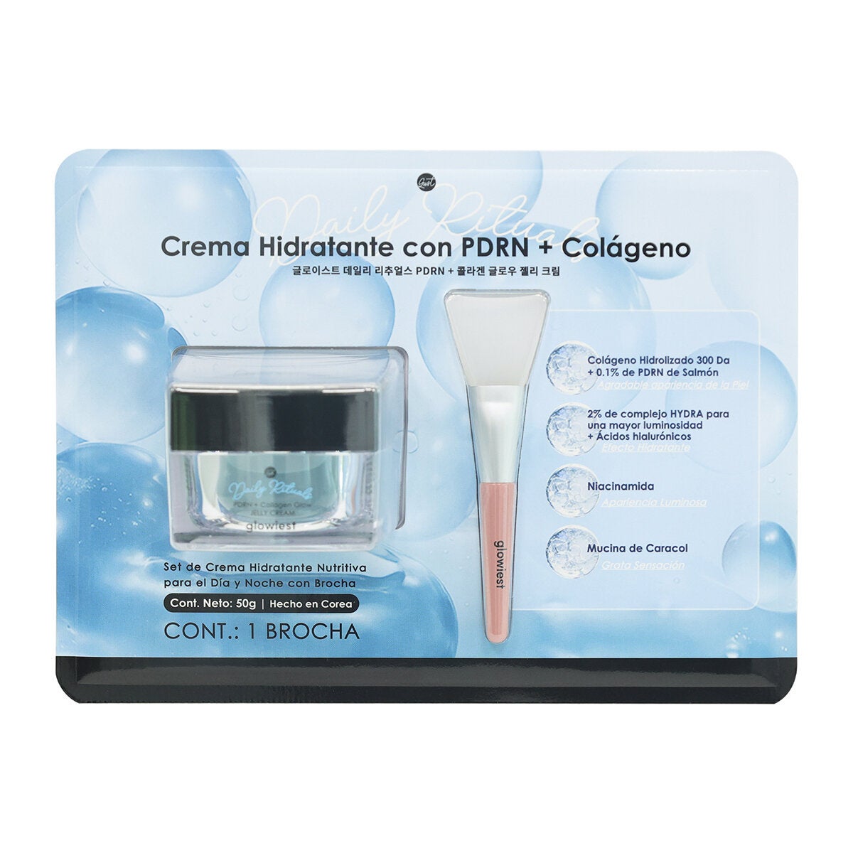 Glowiest Daily Rituals Crema Hidratante con PDRN y Colágeno