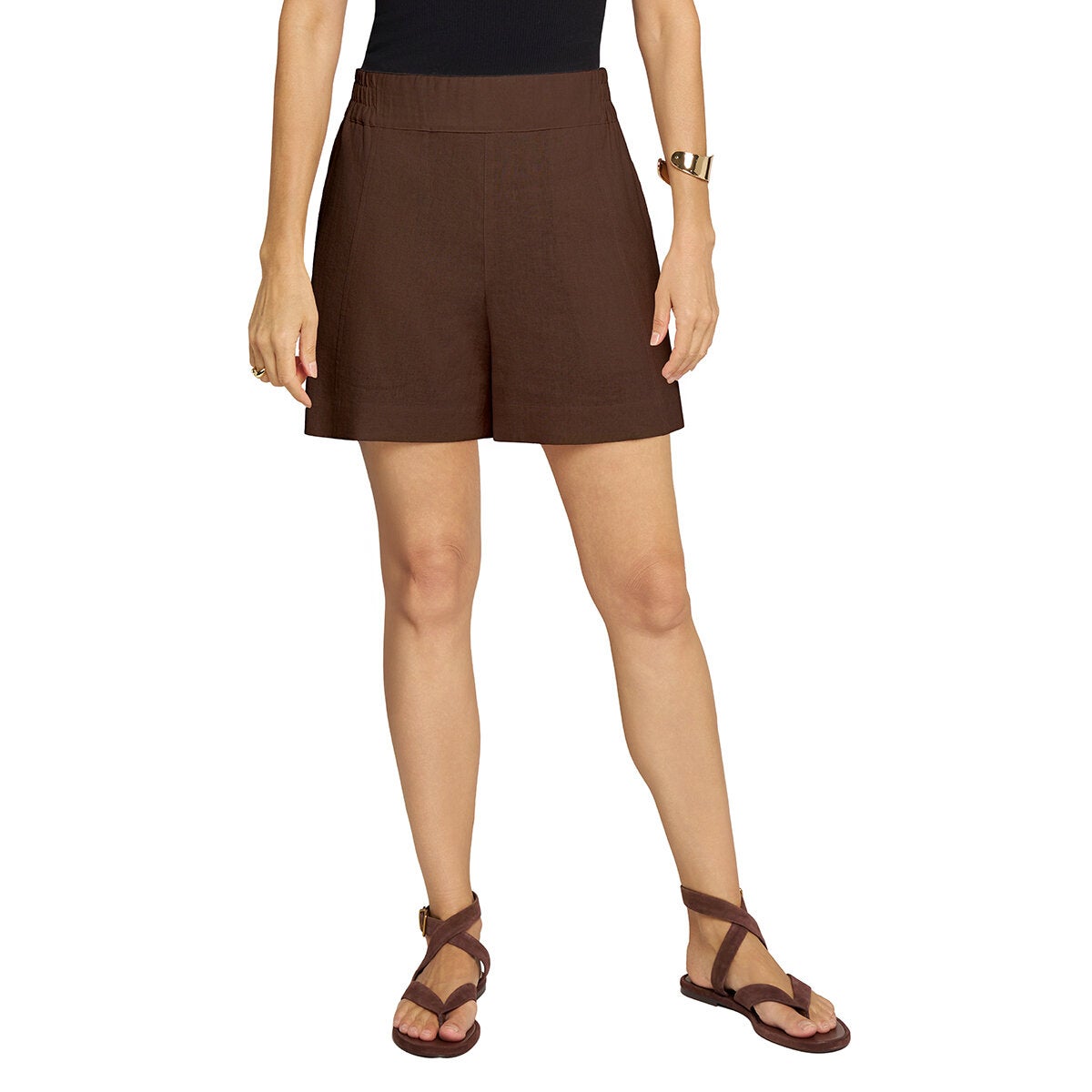 Matty M Shorts Tipo Lino para Dama Varias Tallas y Colores