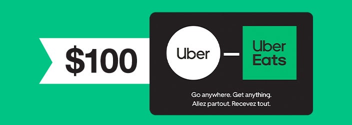 Uber $100 E-Gift Card. $79.99 delivered. Shop Now. Limit of 2 per member. While quantities last.