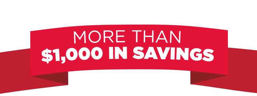 Members Only. More than $1,000 in savings.