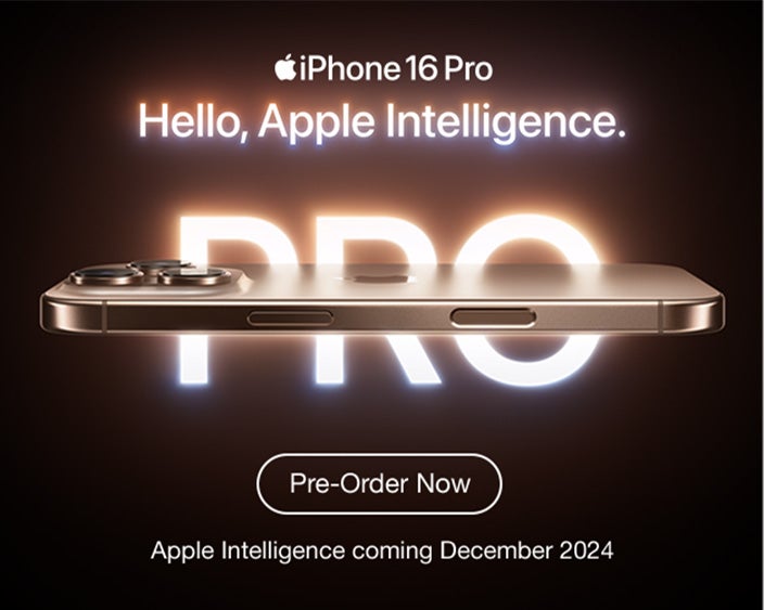 Apple iPhone 16 Pro. Hello, Apple Intelligence. Pre-order Now.