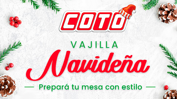 vajilla navidad
