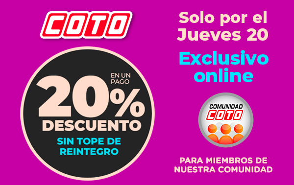 20% comunidad