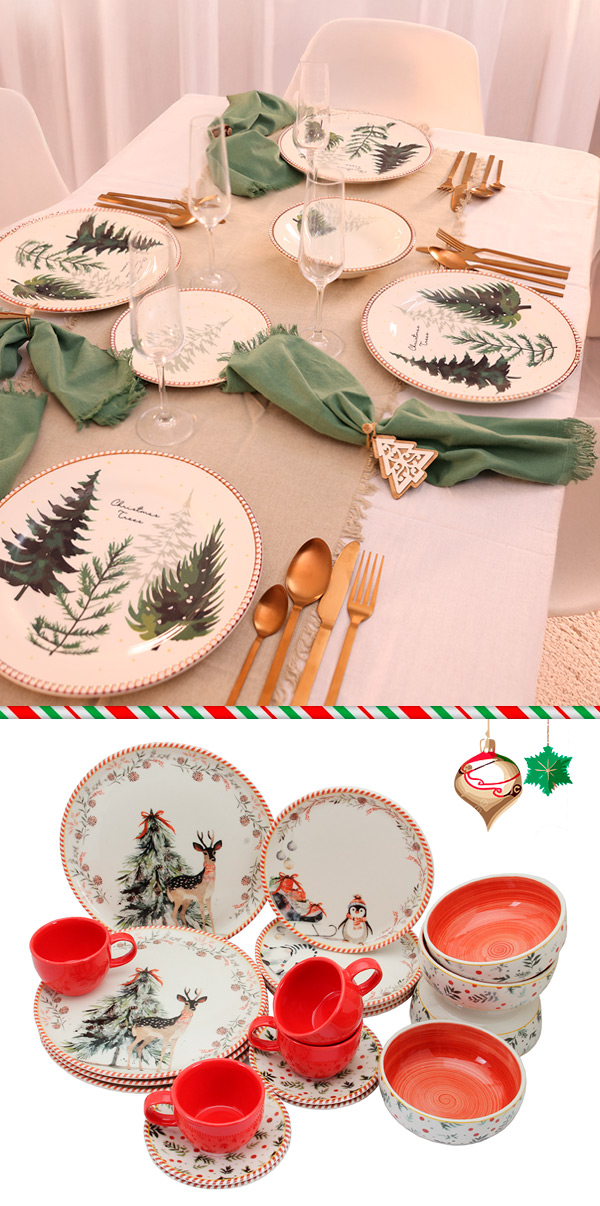 vajilla navidad