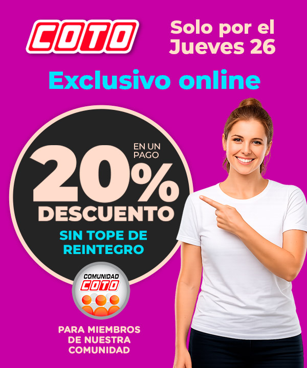 20% comunidad