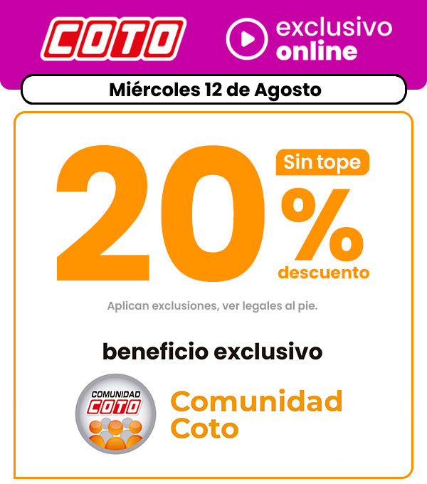 20% comunidad