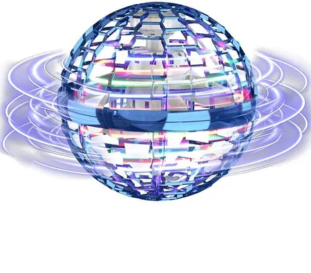 Blue Flying Orb Hover Boomerang Play Toys Hand Controlled Mini Drone Cosmic Globe Spin Outdoor Birthday Gifts Cool Stuff for Boys Girls Age 6-10