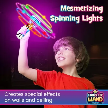 Light Up Wand Spinning Sensory Toy Globe Spinner Autism Special Needs Easter Stocking Filler Children Play Kids 3+