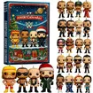 Wrestling Champion Advent Calendar 2025-24 Days Countdown Calendar With 24 Legends And Champions Figurines for Christmas Tree 2D Ornaments & Collectibles