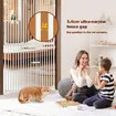Retractable Safety Gate Pet Dog Cat Extra Tall Fence Enclosure Guard Security Barrier Fencing for Stairs Doorway Kitchen 190 to 250cm White