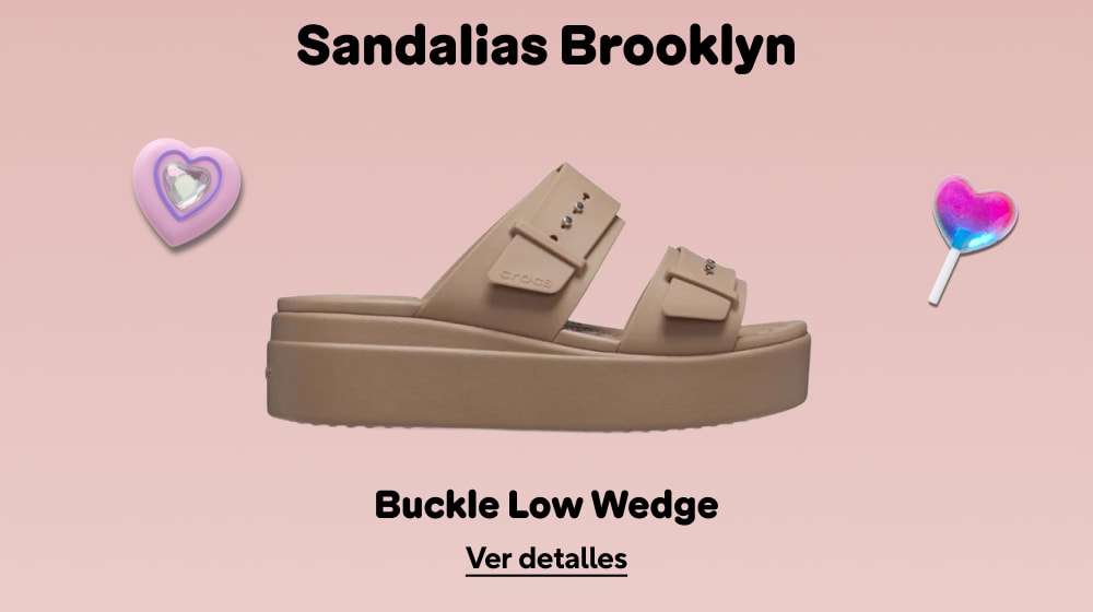 Sandalias Brooklyn
Buckle Low Wedge
Ver detalles