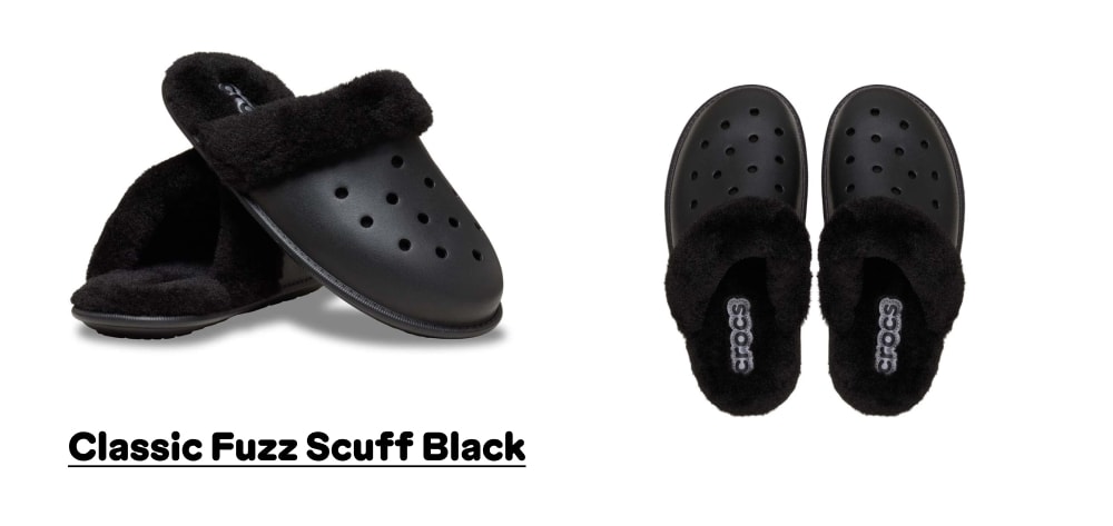 Classic Fuzz Scuff Black