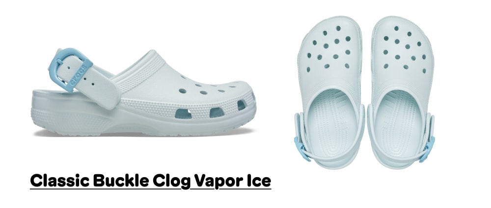 Classic Buckle Clog Vapor Ice