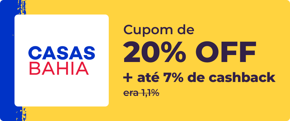 Cupom de 20% OFF