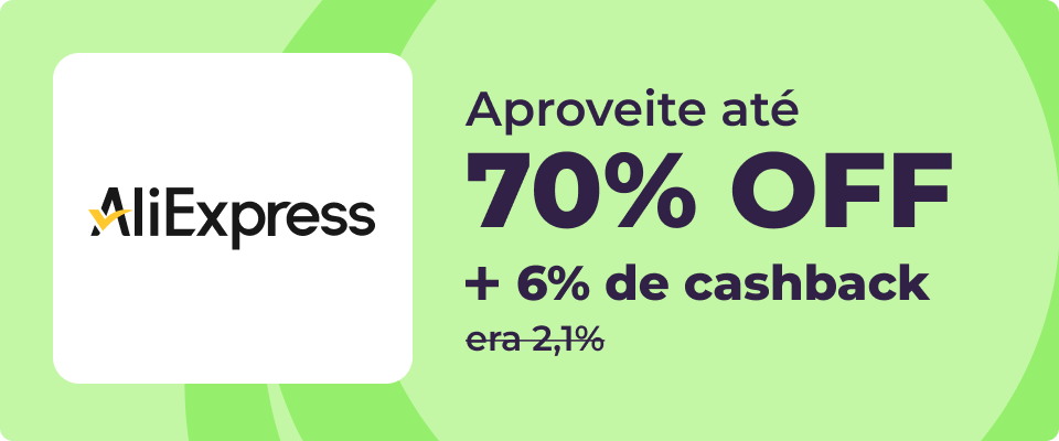 Aproveite até 70% OFF