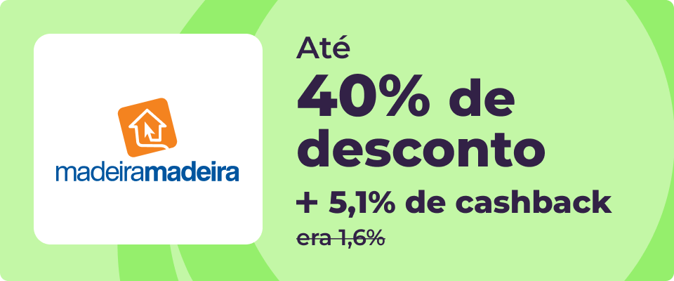 Até 40% de desconto