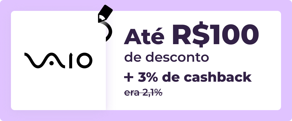 Até R$100 de desconto