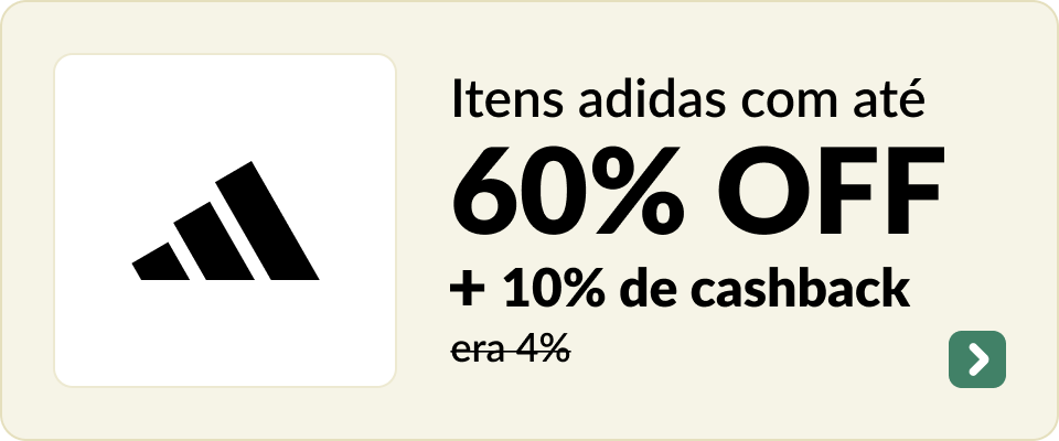 Itens adidas com até 60% OFF