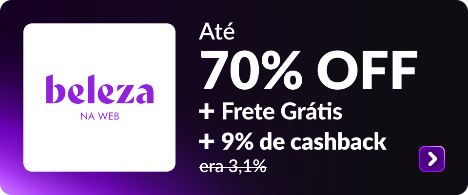 Até 70% OFF + Frete Grátis 
