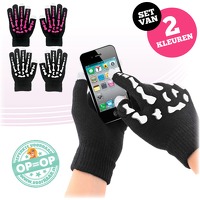 2 paar touchscreen handschoenen
