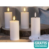 4 HI Oplaadbare Vlamloze LED Kaarsen