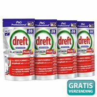 236 Dreft Platinum Plus vaatwastabletten..