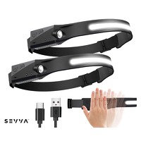 2 x oplaadbare hoofdlamp