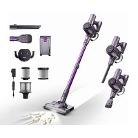 Draadloze steelstofzuiger met dweilfunct..