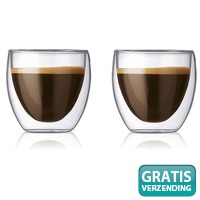 Dubbelwandige Glazen - Set van 2 - 100ml..