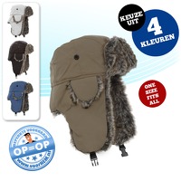 Russische muts in 4 kleuren