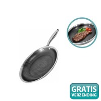 ENRICO Koekenpan 28 cm - RVS Honingraat ..