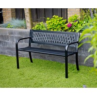 Stalen design tuinbank