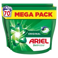 70 x Ariel wasmiddel pods Original