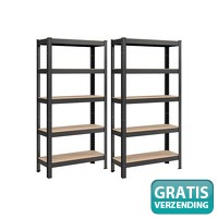 2 Profeco Stellingkasten - zwart - 180 x..