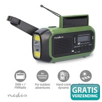 Nedis Noodradio DAB+ FM met Solar en Pow..