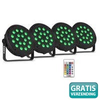 4 x Fuzzix Comet M16 LED par