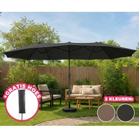 Dubbele parasol XXL Sevva