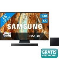 Samsung Neo QLED QN73F 4 K en soundbar
