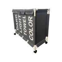 Lowander Wasmand met deksel 120 liter - ..