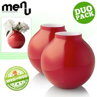 2 x Menu glazen vaas