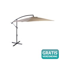 Nexxt Parasol Zwevend 3 meter - Taupe