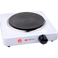 Alpina Kookplaat 1000W 1-pits met 6 temp..