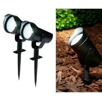 2 x solar spotlight