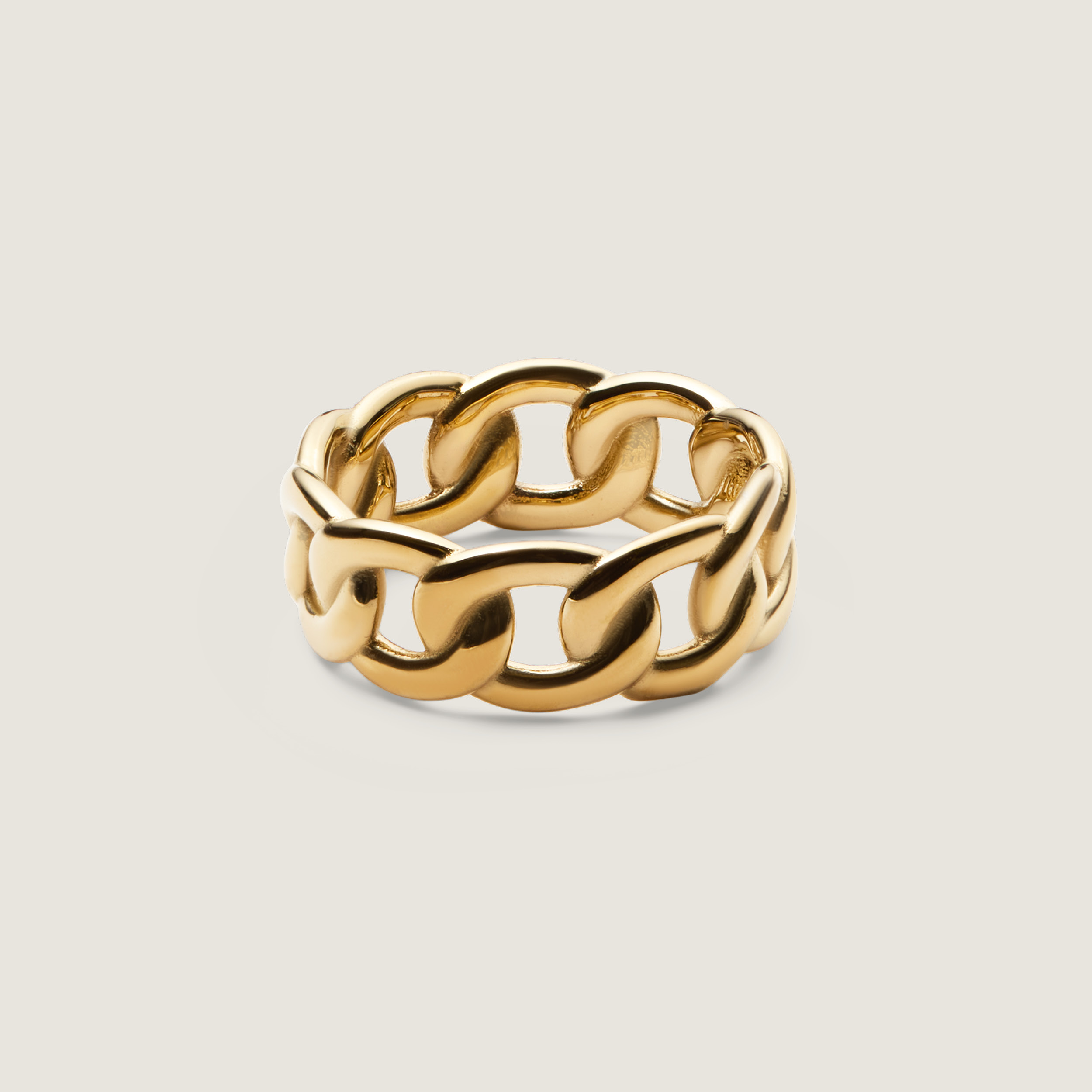 Chunky Chain Ring Gold