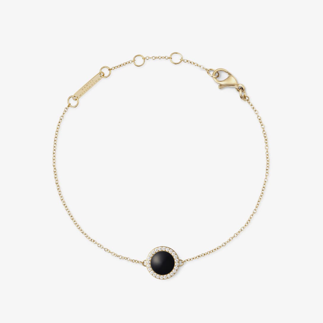 Audrey Bracelet Black Agathe Gold