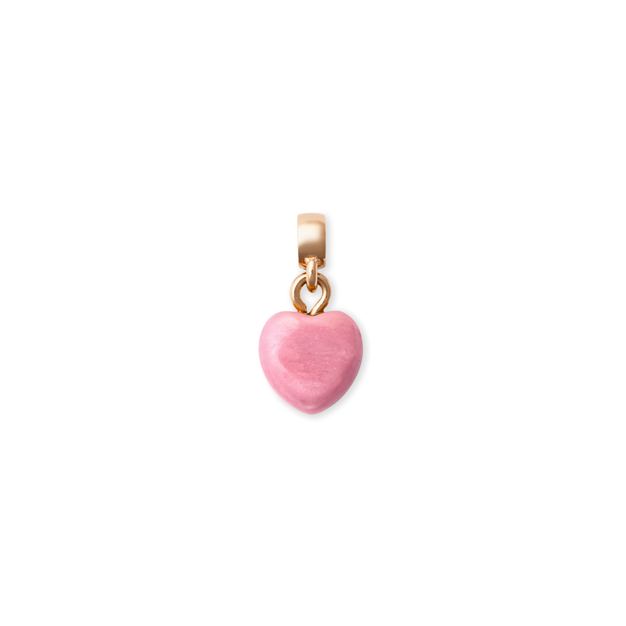 Image of Rhondonite Heart Rose Gold Charm