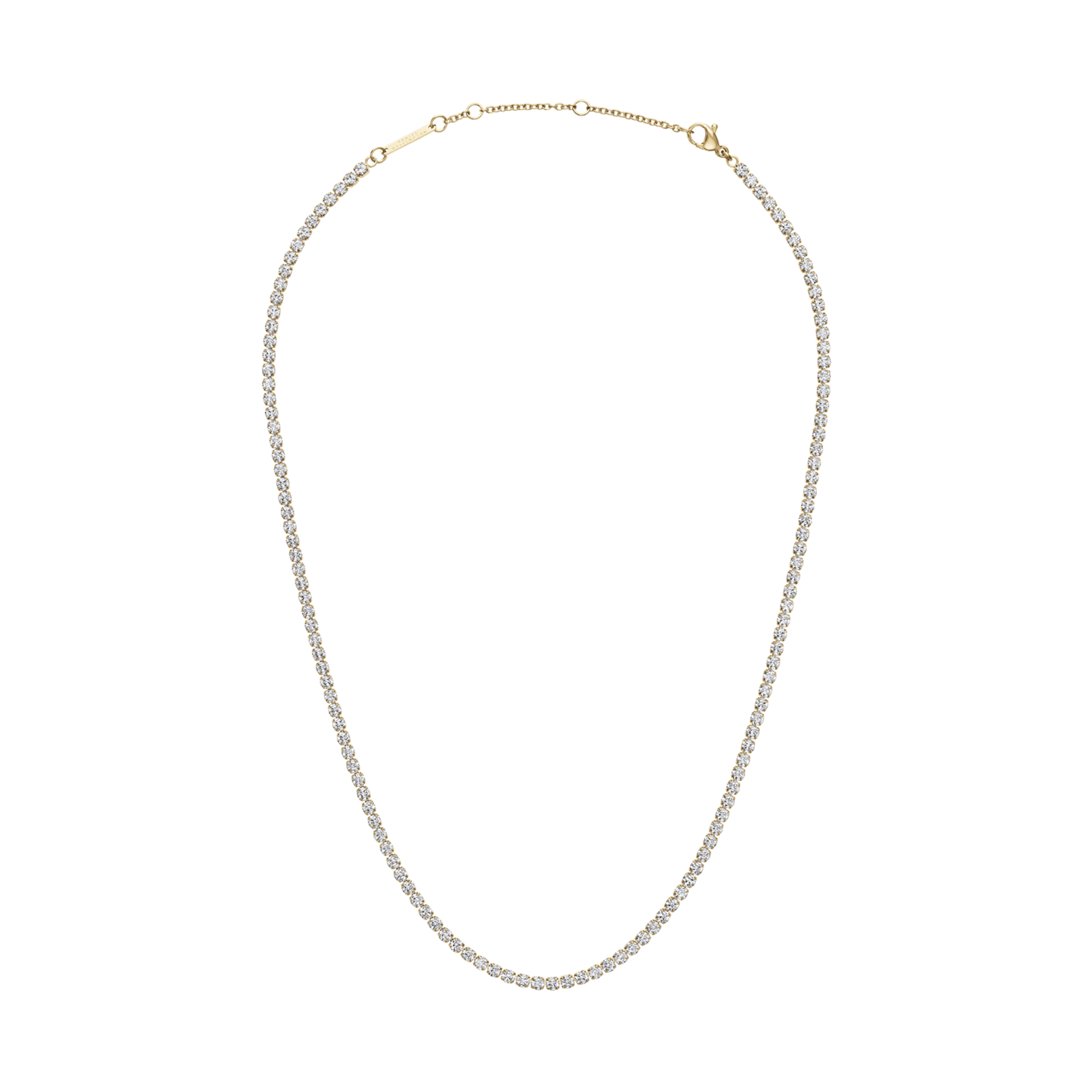 Image of Classic Tennis Necklace Gold